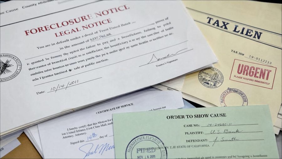 Foreclosure and tax sale documentation
